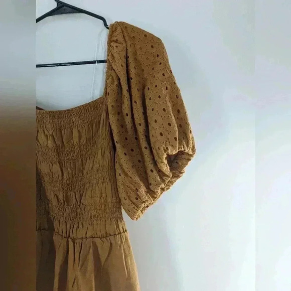 Maurices Eyelet Puff Sleeve Women's Size 2X New Sleeve Blouse Fall Color - Picture 4 of 12